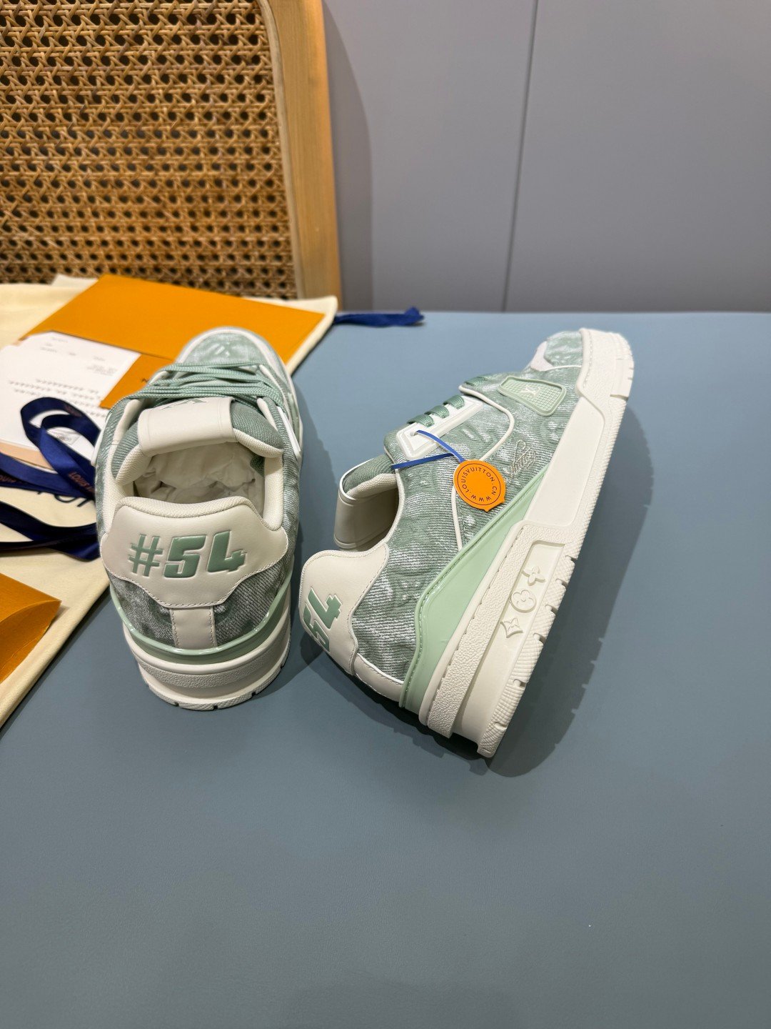 Sneakers Trainer Denim 'Denim Vert d'Eau' — vue 14
