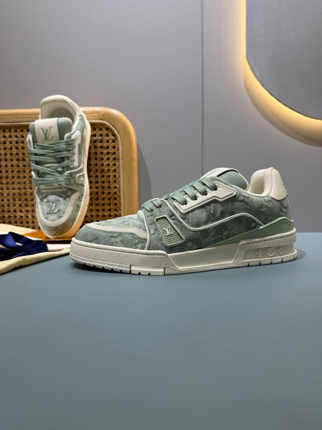 Sneakers Trainer Denim 'Denim Vert d'Eau' — vue 15