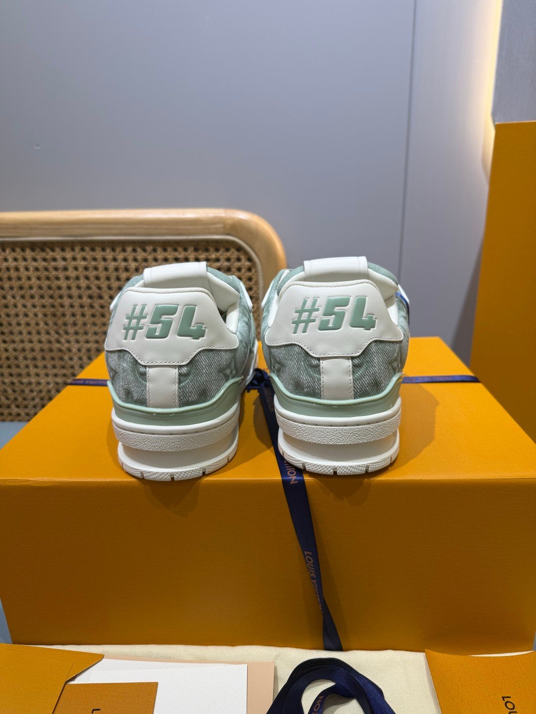 Sneakers Trainer Denim 'Denim Vert d'Eau' — vue 17