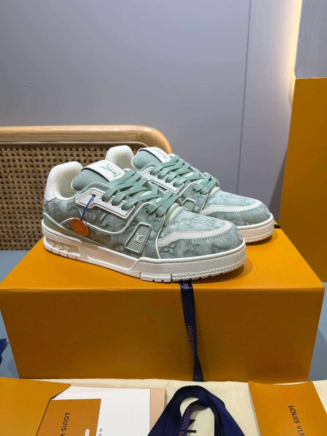 Sneakers Trainer Denim 'Denim Vert d'Eau' — vue 18