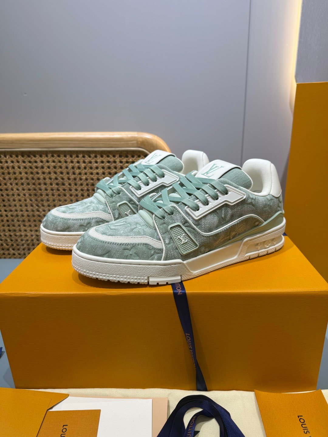 Sneakers Trainer Denim 'Denim Vert d'Eau' — vue 19