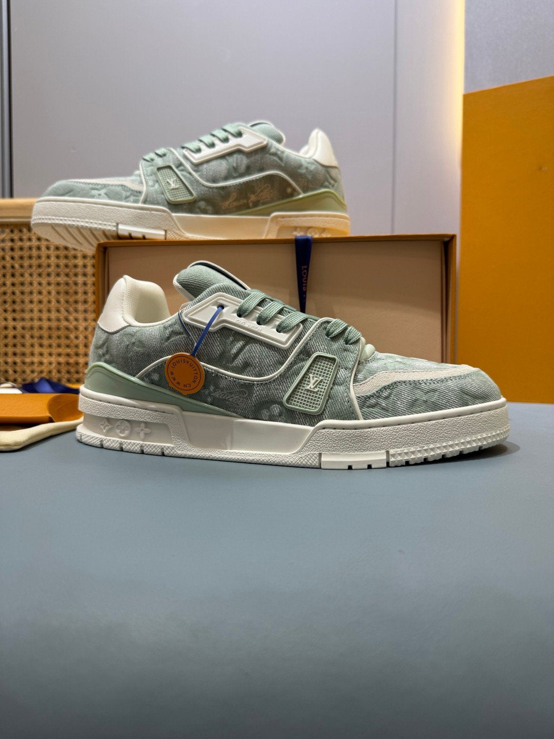 Sneakers Trainer Denim 'Denim Vert d'Eau' — vue 21