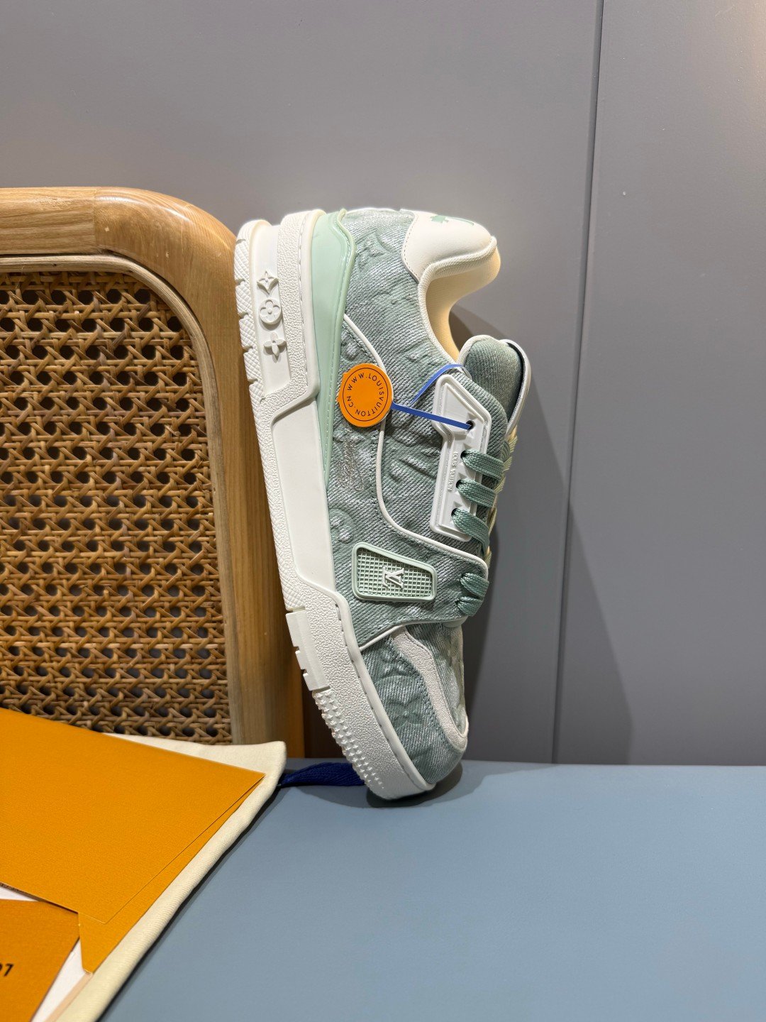 Sneakers Trainer Denim 'Denim Vert d'Eau' — vue 22