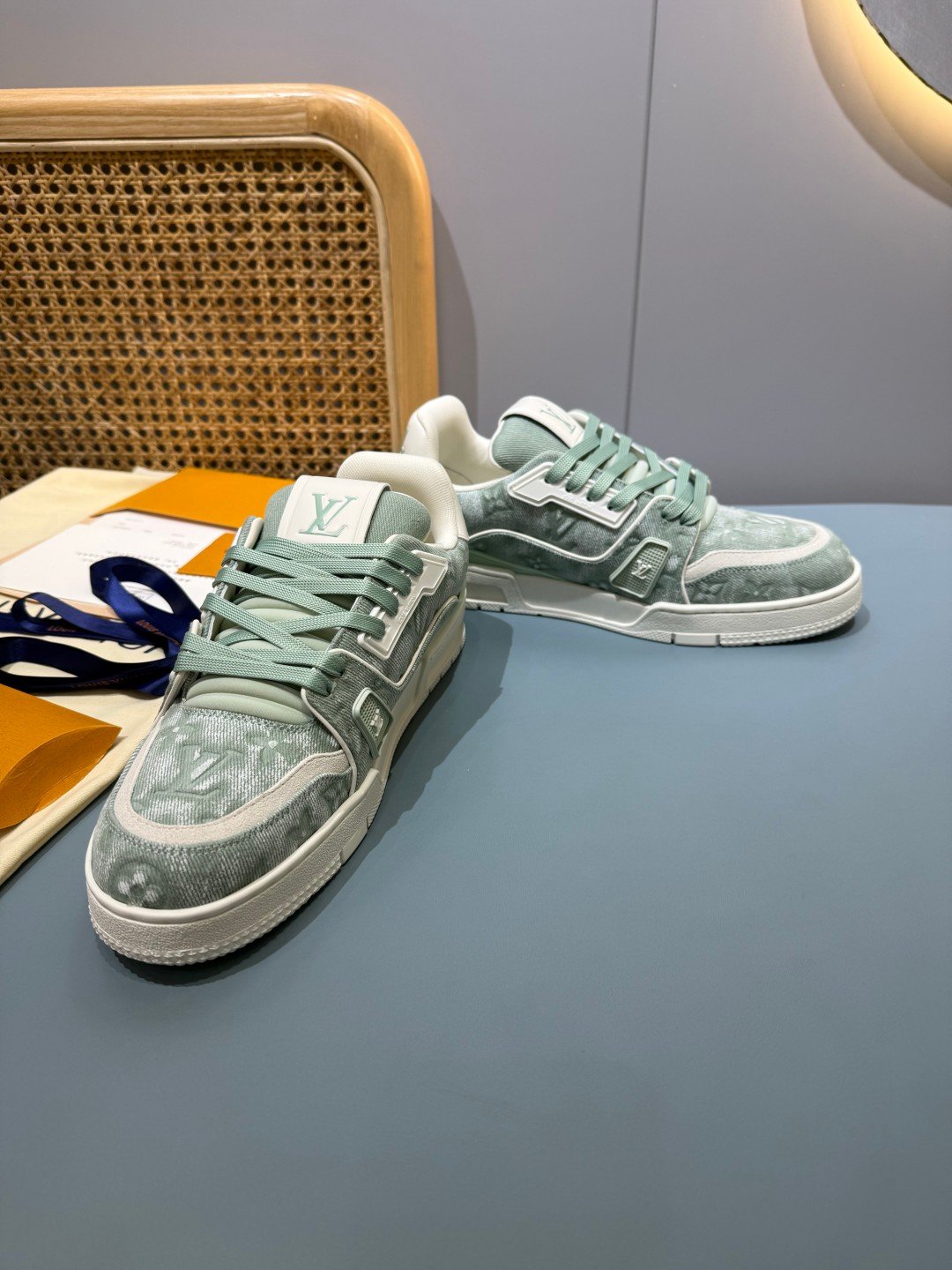 Sneakers Trainer Denim 'Denim Vert d'Eau' — vue 25