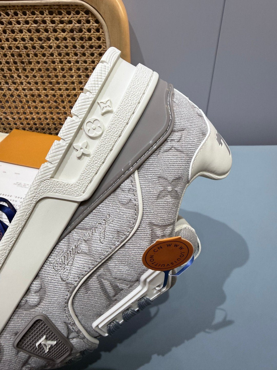 Sneakers Trainer Denim 'Denim Gris Clair' — vue 11