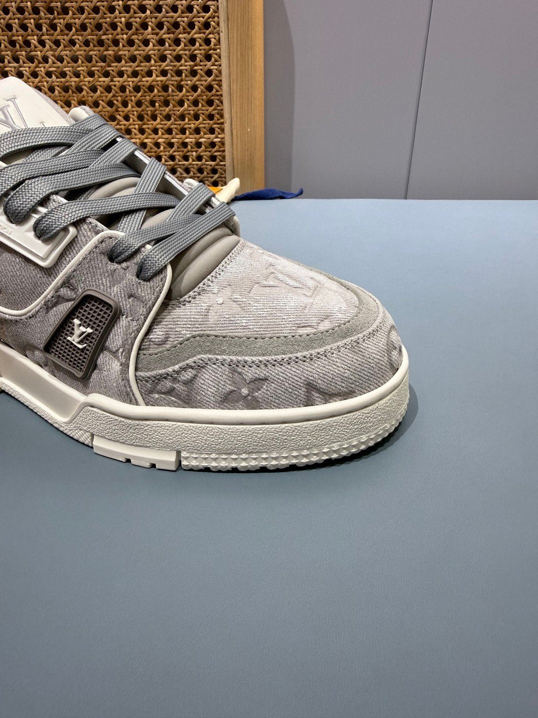 Sneakers Trainer Denim 'Denim Gris Clair' — vue 12