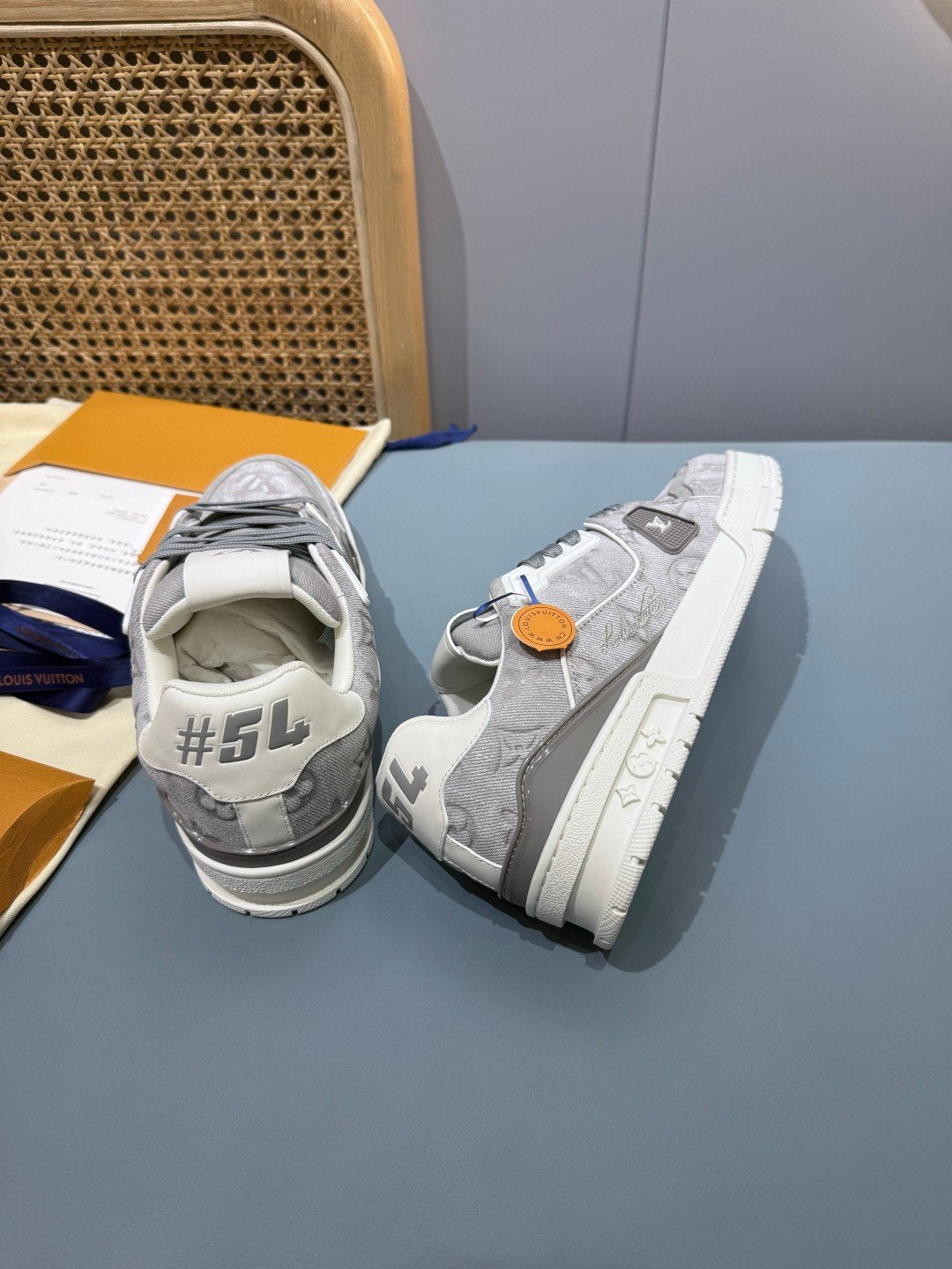 Sneakers Trainer Denim 'Denim Gris Clair' — vue 14