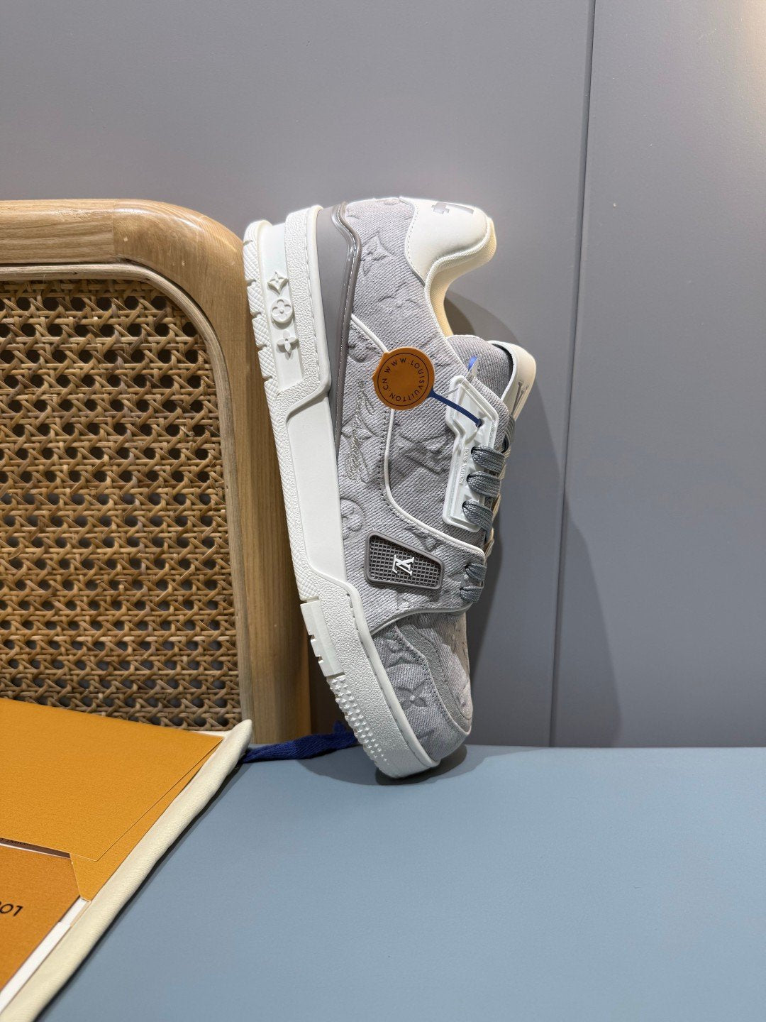 Sneakers Trainer Denim 'Denim Gris Clair' — vue 23