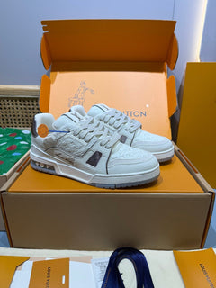 Sneakers Trainer 'Weiß Perlgrau'