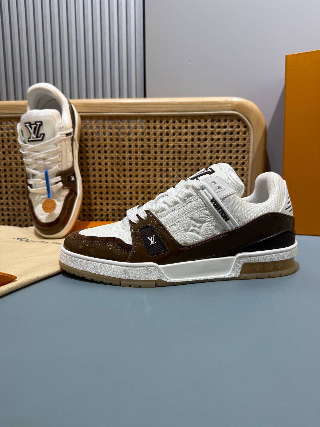 Sneakers Trainer 'Blanc Chocolat' — vue 15
