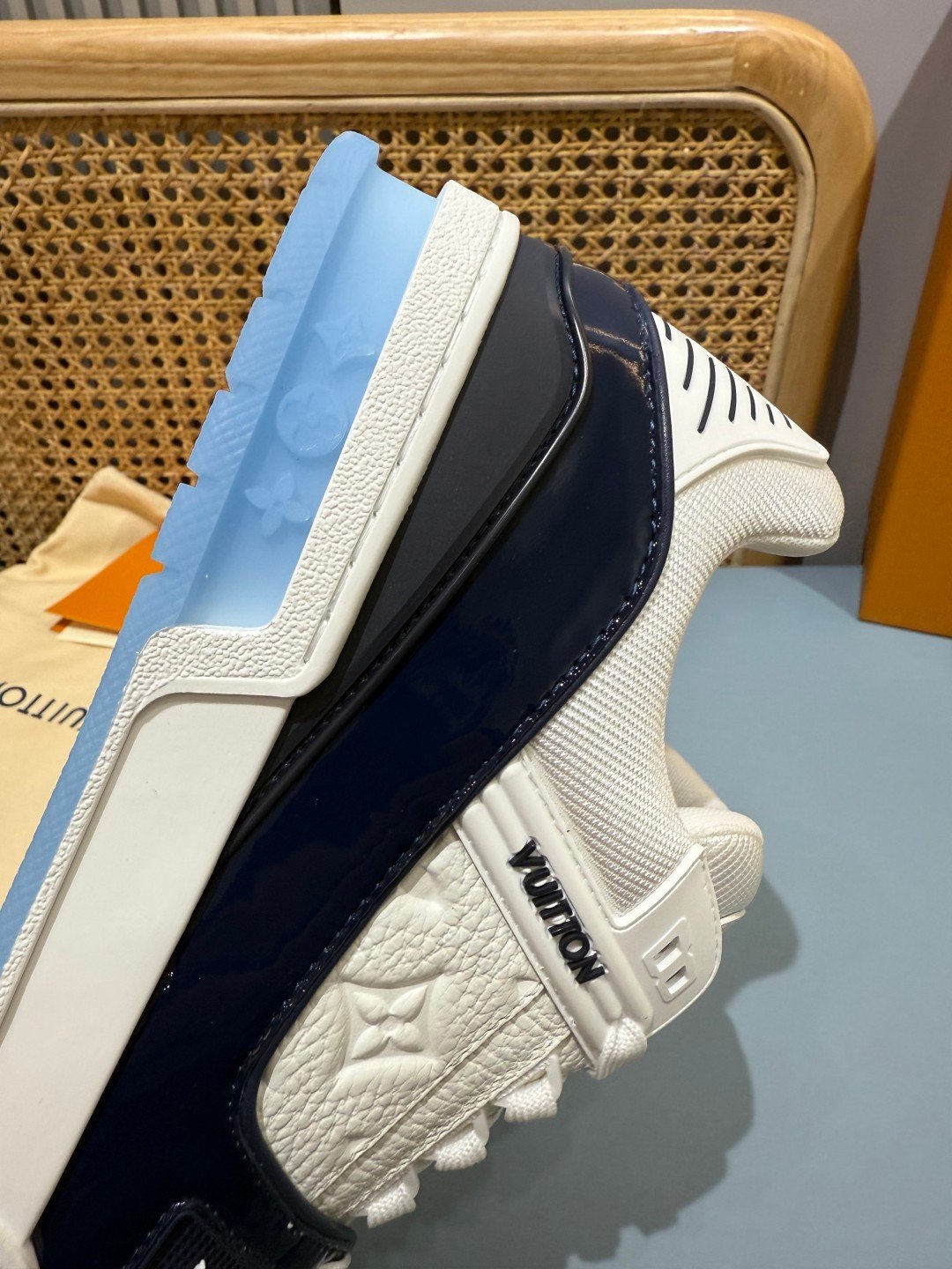 Sneakers Trainer 'Blanc Bleu Nuit' — vue 11