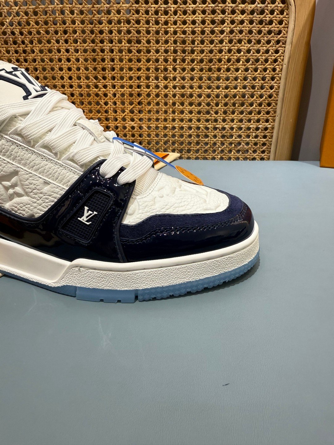 Sneakers Trainer 'Blanc Bleu Nuit' — vue 12