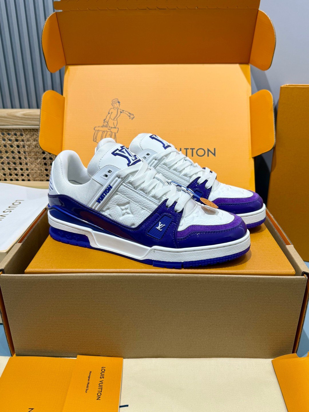 Sneakers Trainer 'Blanc Violet'