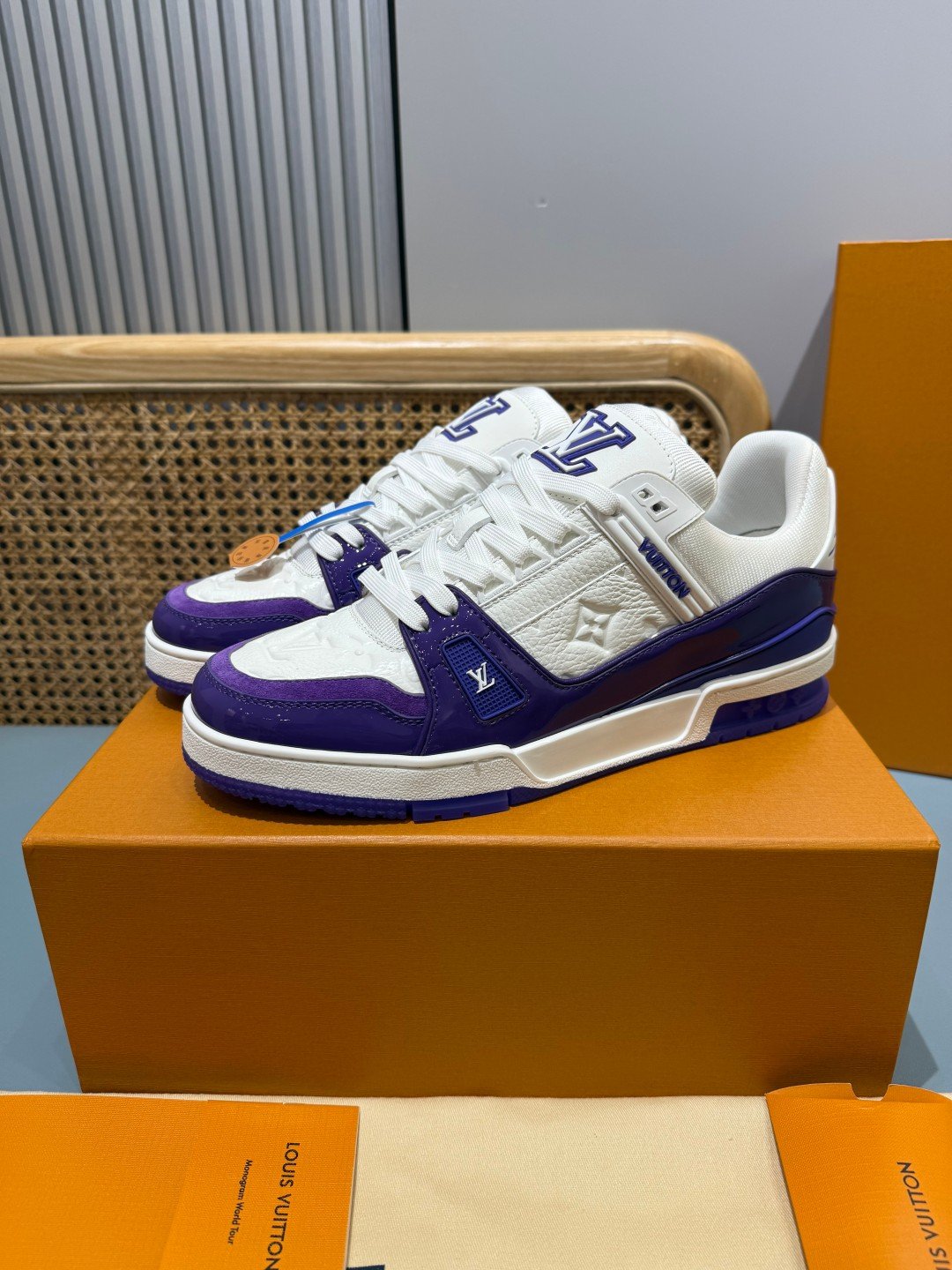 Sneakers Trainer 'Blanc Violet' — vue 19