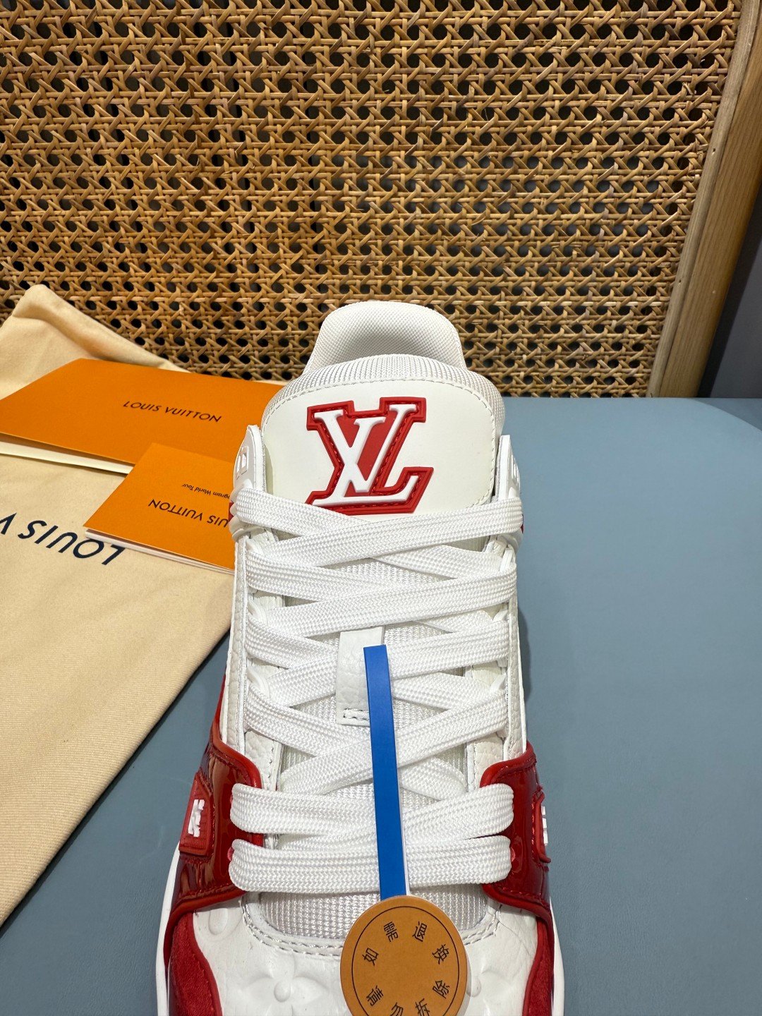 Sneakers Trainer 'Blanc Rouge Vif' — vue 7