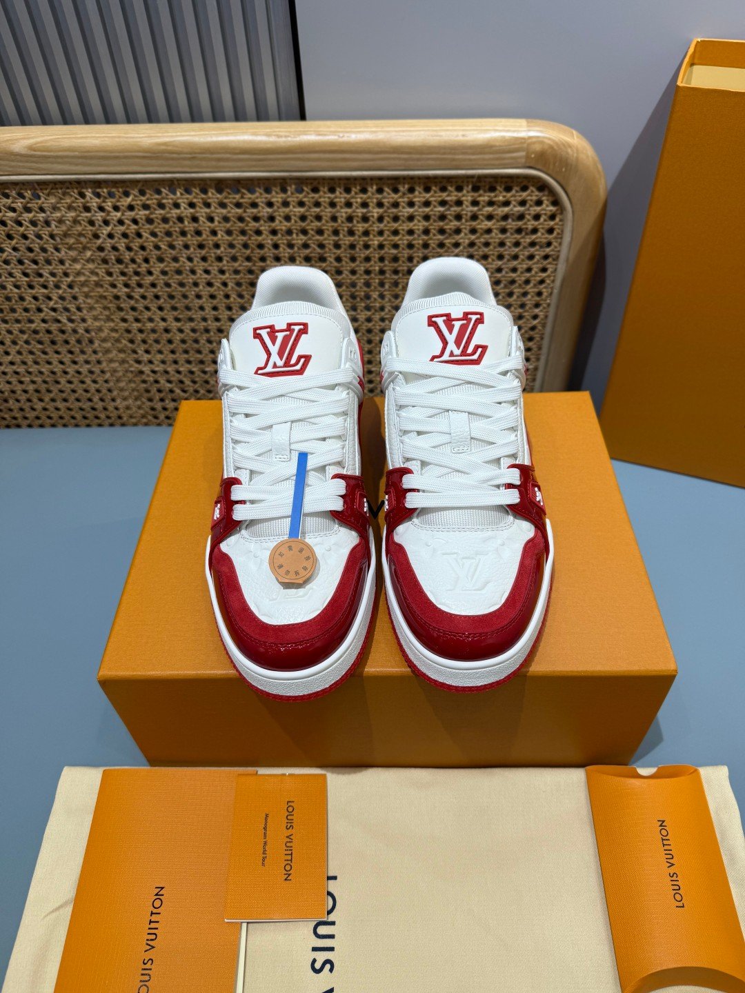 Sneakers Trainer 'Blanc Rouge Vif' — vue 20