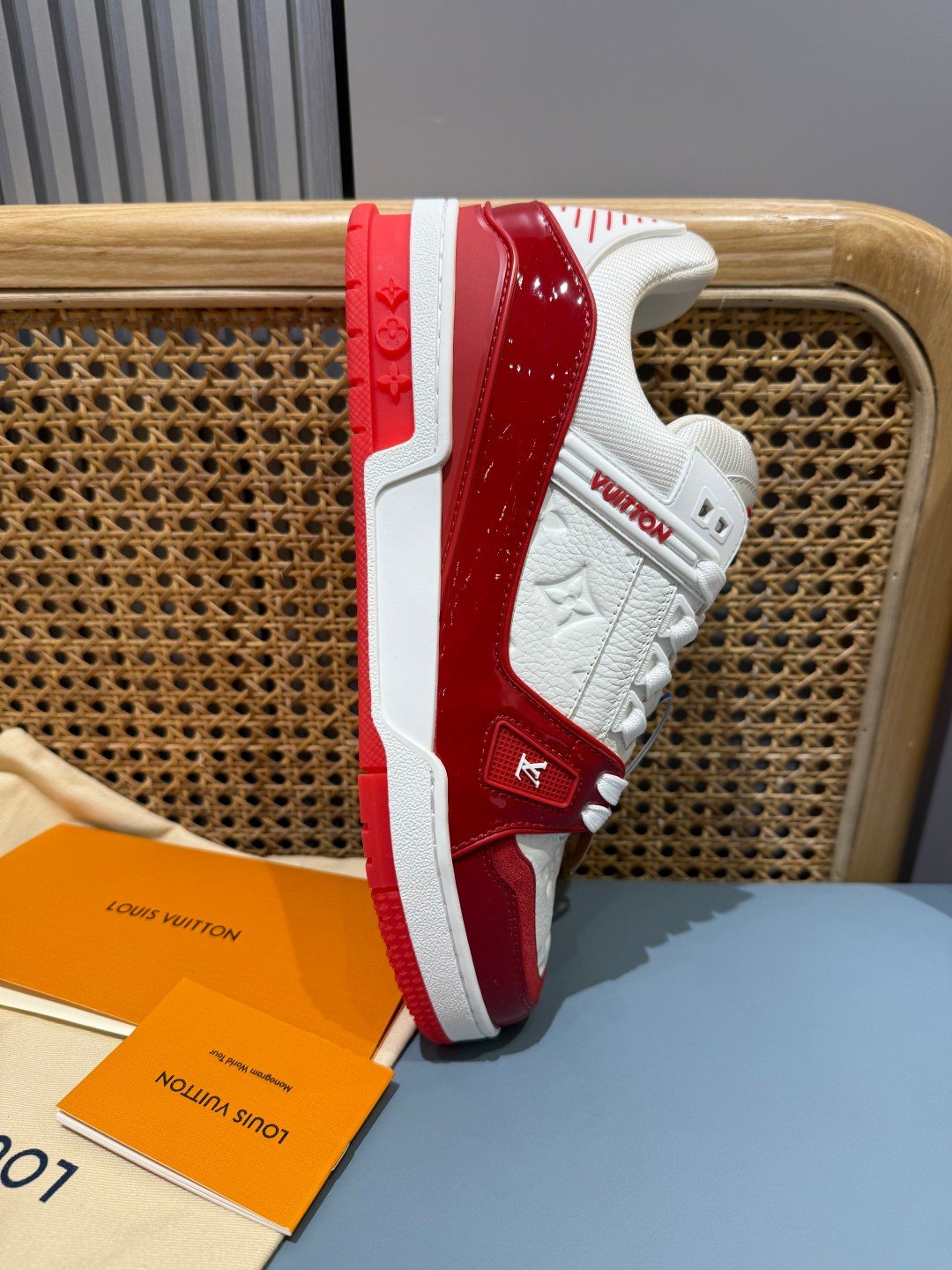 Sneakers Trainer 'Blanc Rouge Vif' — vue 22