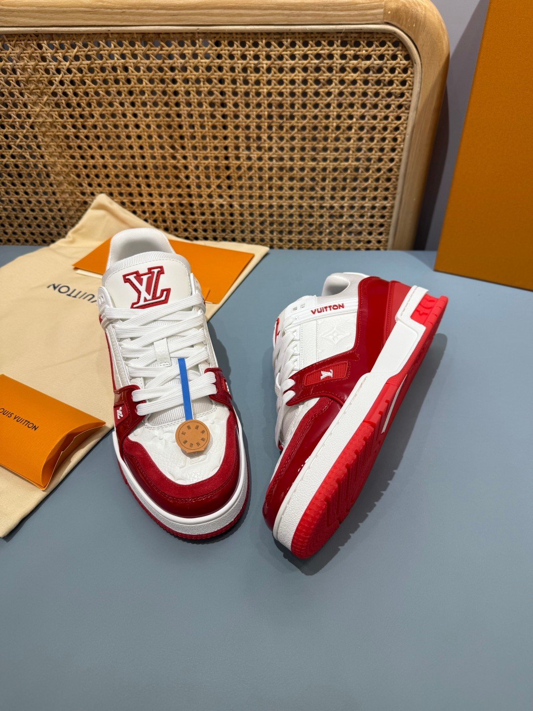Sneakers Trainer 'Blanc Rouge Vif' — vue 23