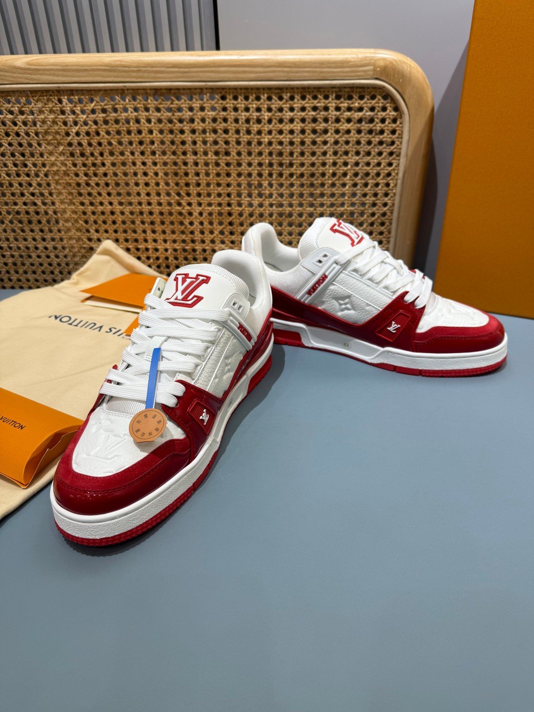 Sneakers Trainer 'Blanc Rouge Vif' — vue 25