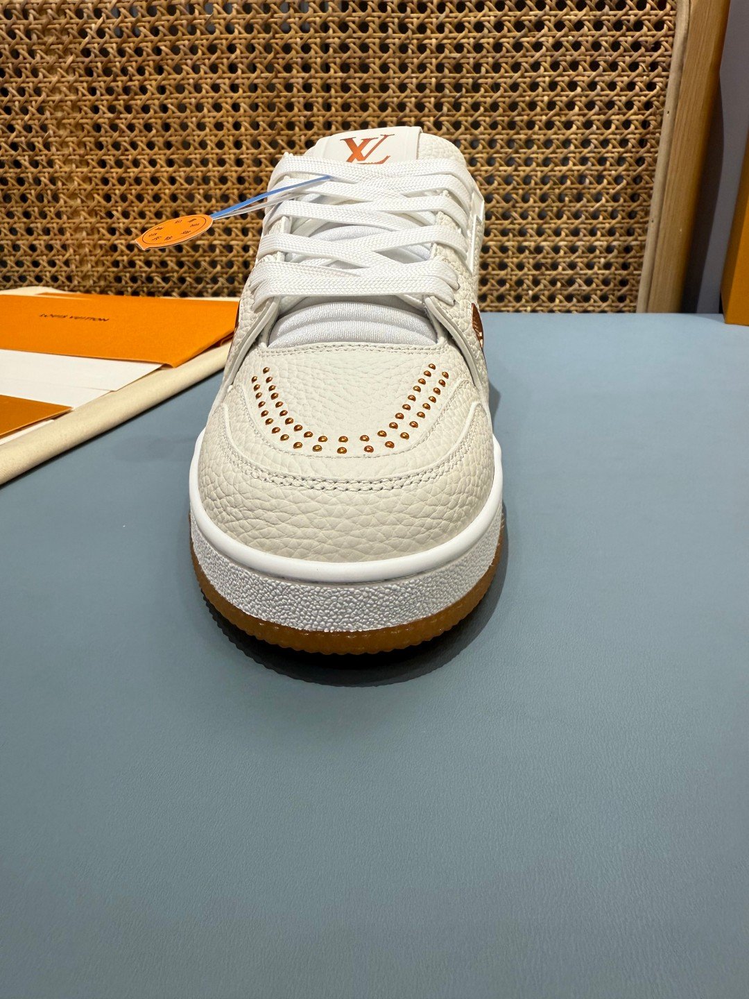 Sneakers Trainer 'Blanc Camel' — vue 8
