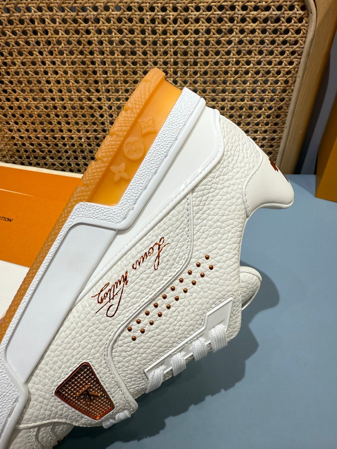 Sneakers Trainer 'Blanc Camel' — vue 11
