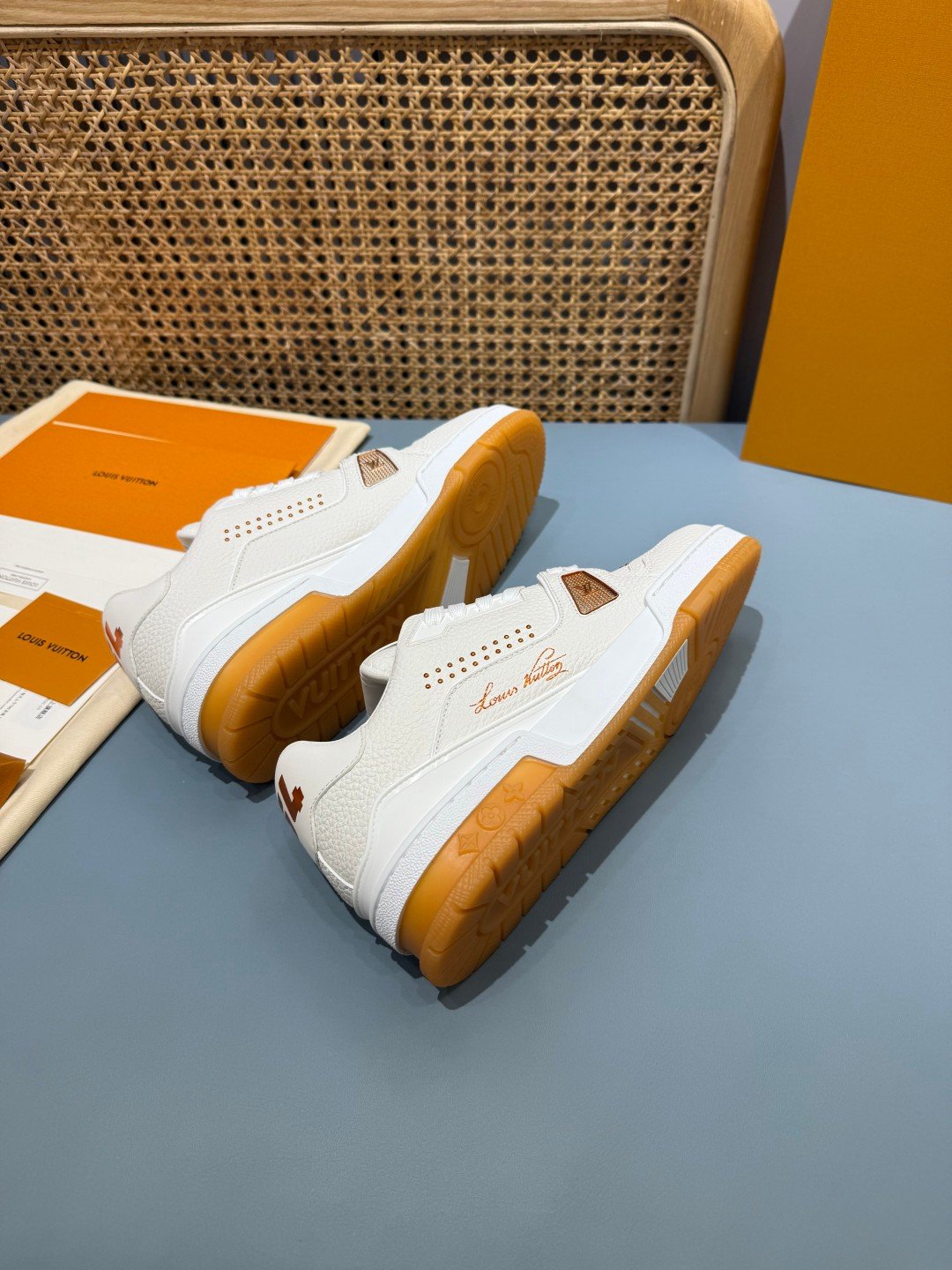Sneakers Trainer 'Blanc Camel' — vue 13