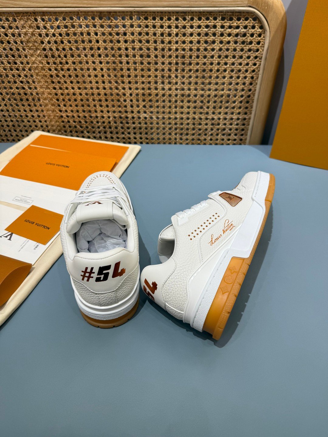Sneakers Trainer 'Blanc Camel' — vue 14