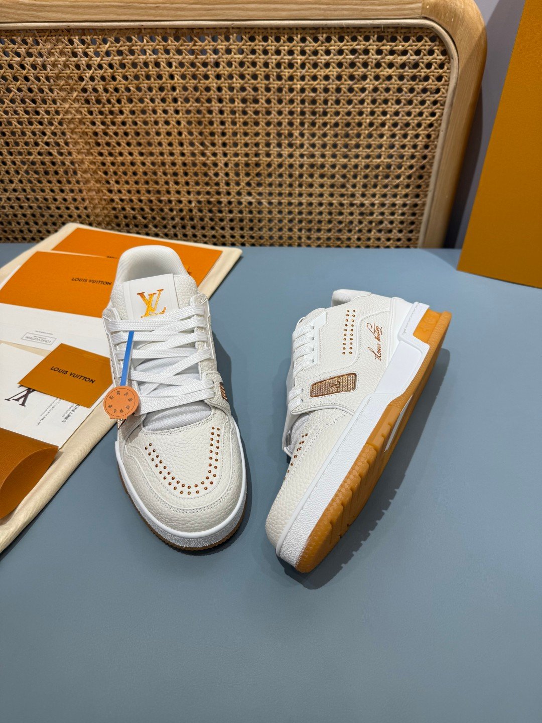 Sneakers Trainer 'Blanc Camel' — vue 16