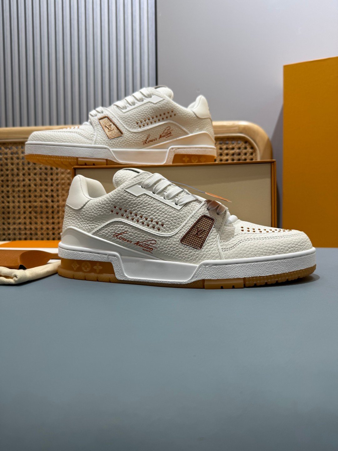 Sneakers Trainer 'Blanc Camel' — vue 21