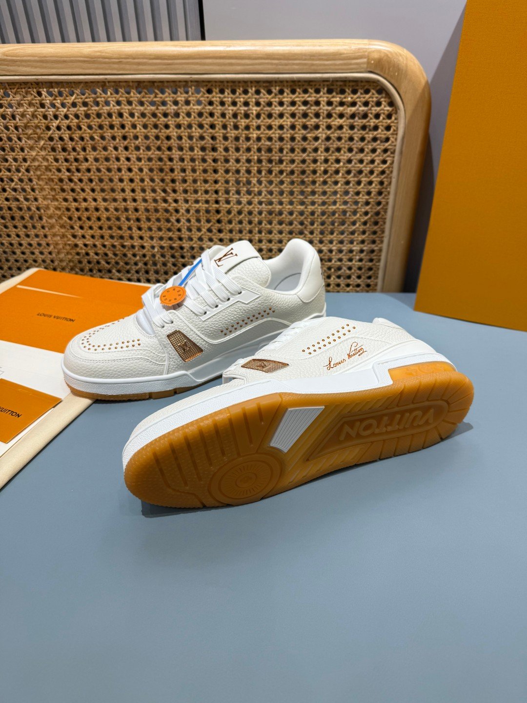 Sneakers Trainer 'Blanc Camel' — vue 23