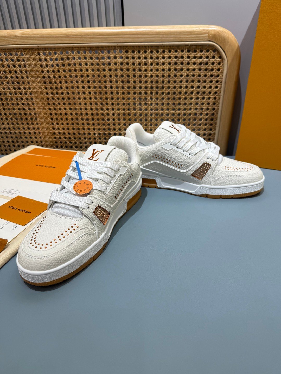 Sneakers Trainer 'Blanc Camel' — vue 24