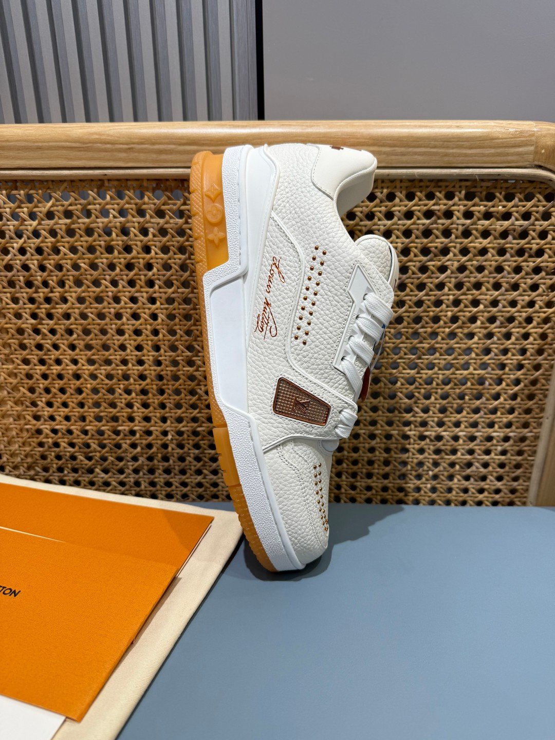 Sneakers Trainer 'Blanc Camel' — vue 25