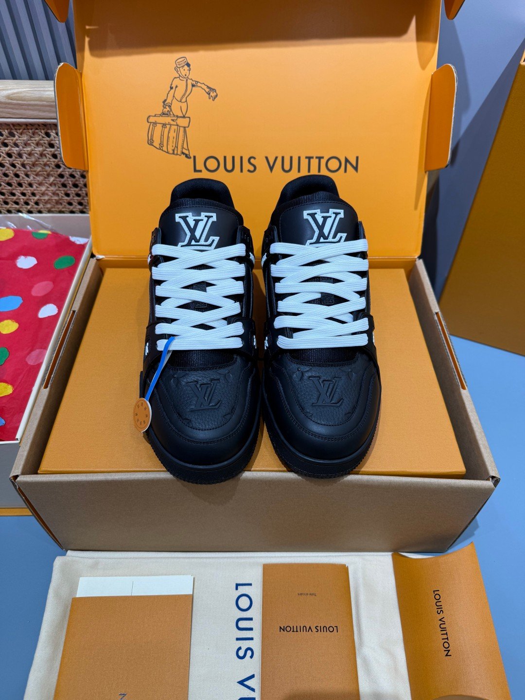 Sneakers Trainer 'Noir Blanc' — vue 5