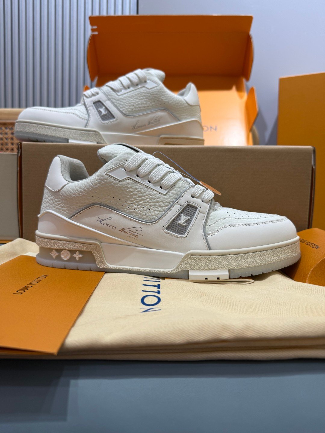 Sneakers Trainer 'Blanc Crème' — vue 26