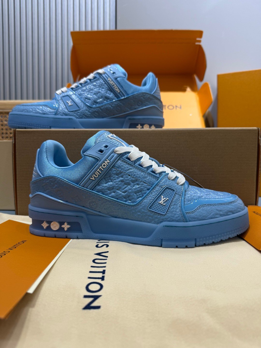 Sneakers Trainer 'Bleu Azur' — vue 2