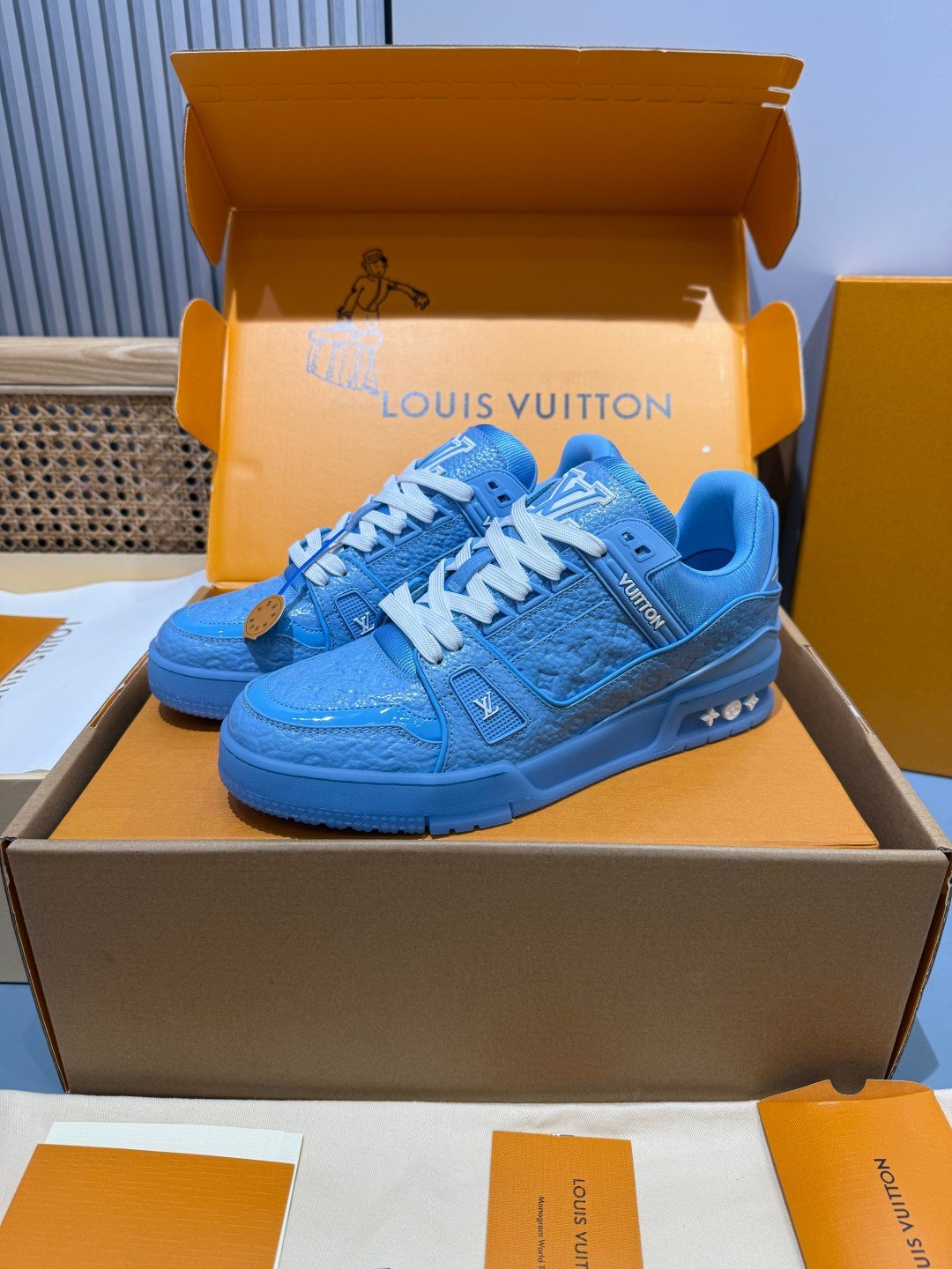 Sneakers Trainer 'Bleu Azur' — vue 4