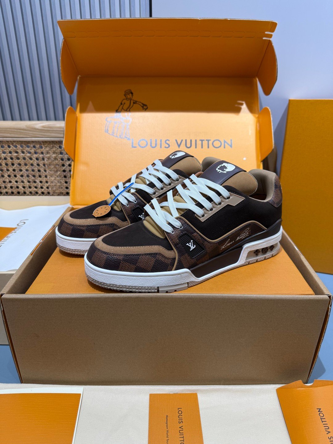 Sneakers Trainer NIGO 'Marron Crâne' — vue 4
