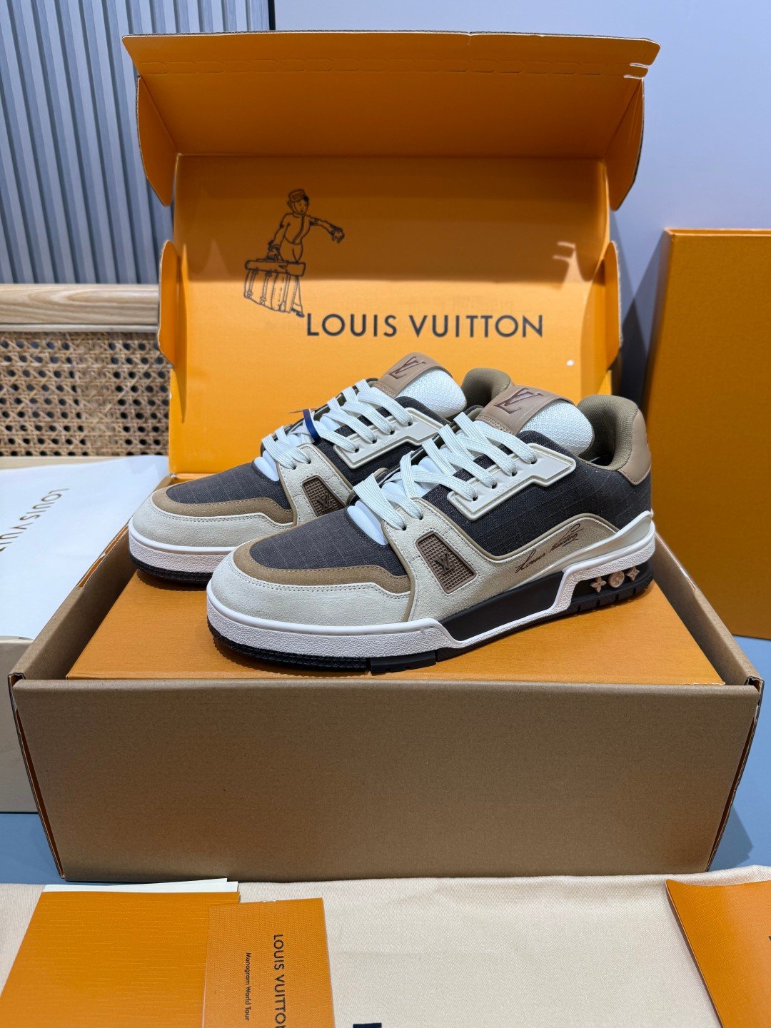 Sneakers Trainer 'Marron Beige' — vue 4