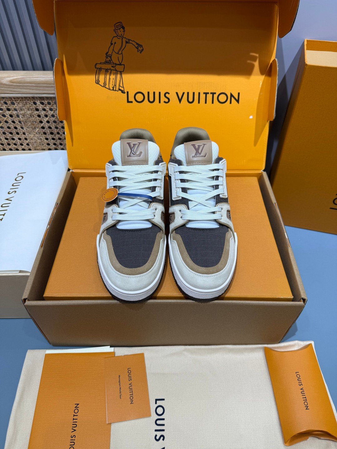 Sneakers Trainer 'Marron Beige' — vue 5