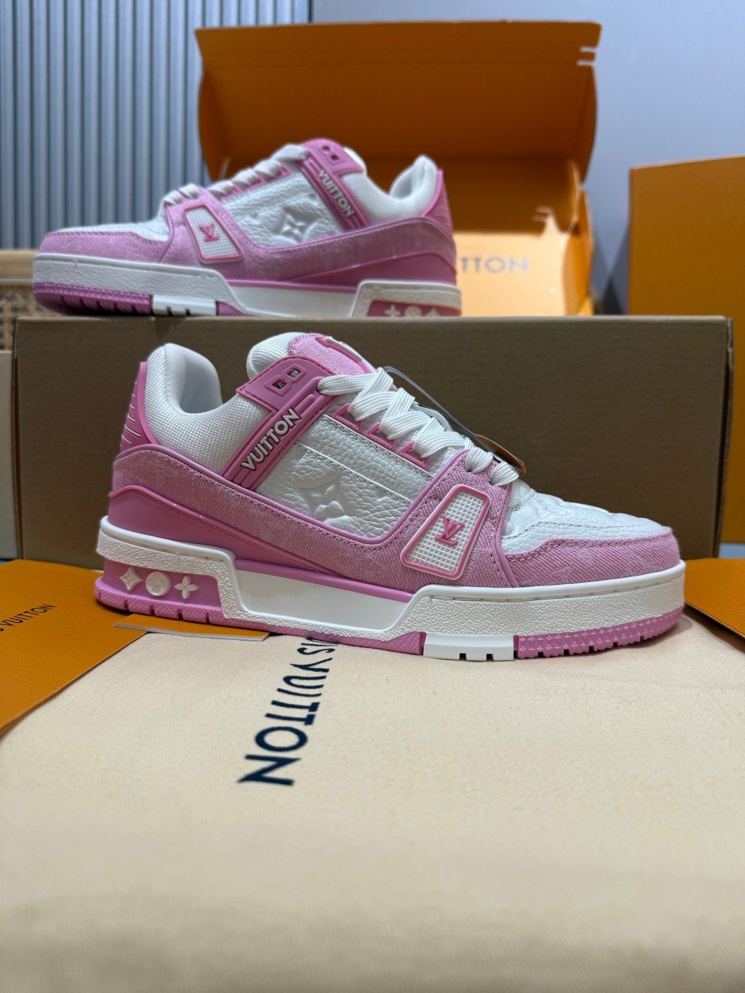 Sneakers Trainer Denim 'Rose Denim' — vue 2