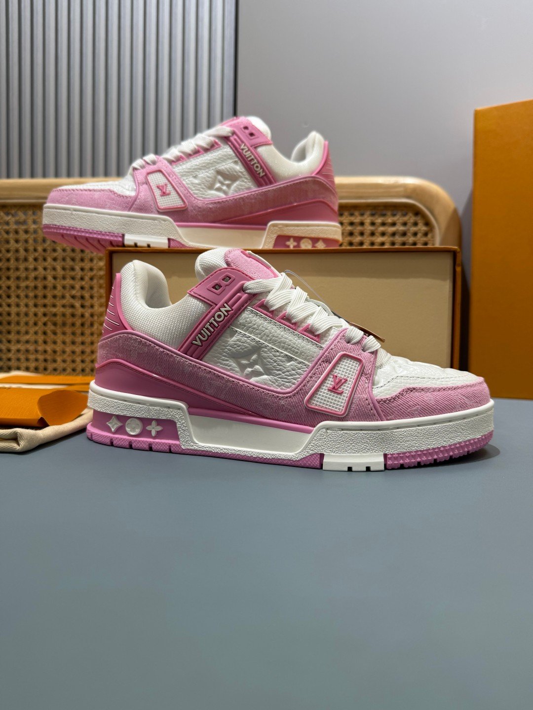 Sneakers Trainer Denim 'Rose Denim' — vue 21