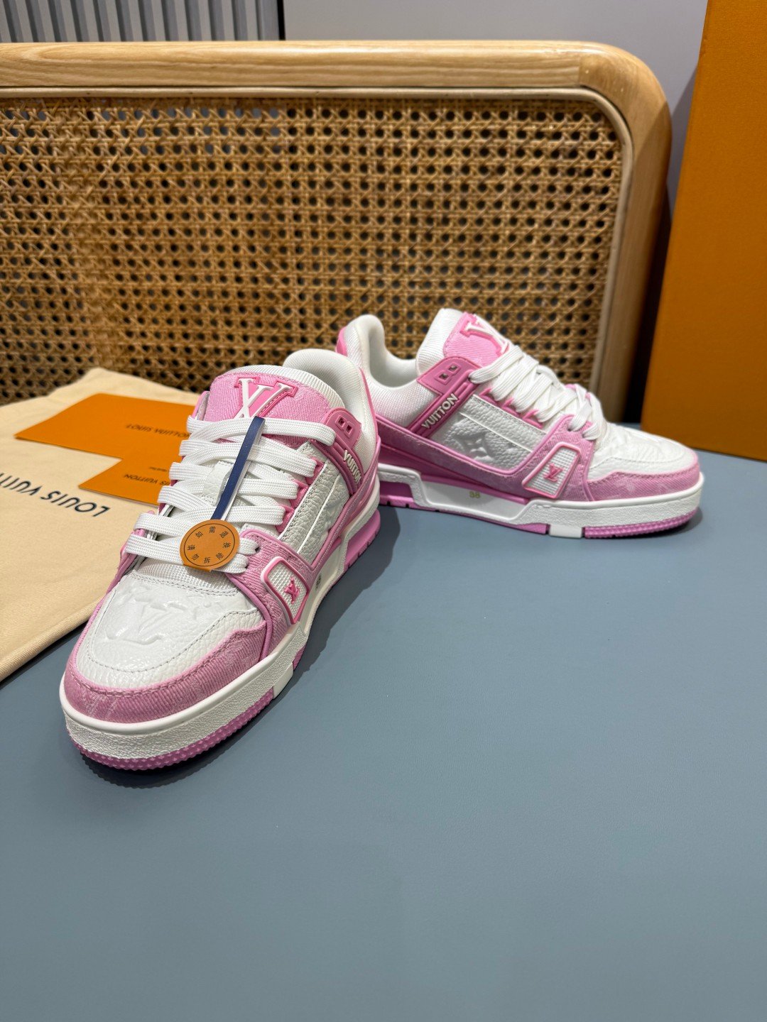 Sneakers Trainer Denim 'Rose Denim' — vue 24