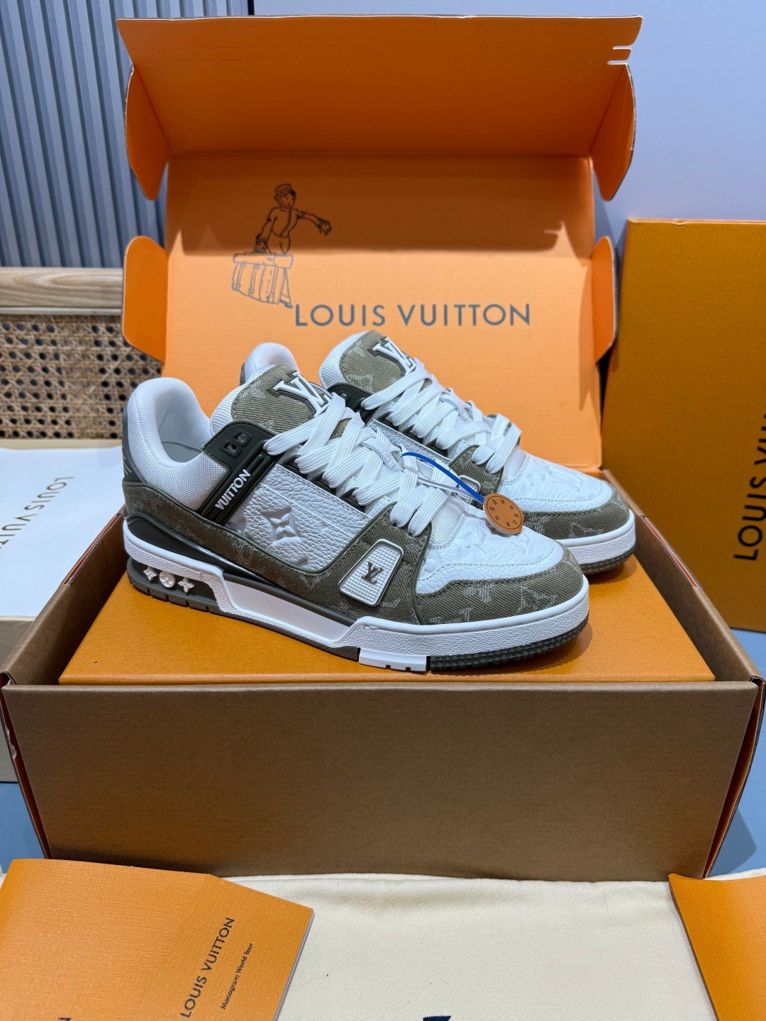 Sneakers Trainer Denim 'Kaki Denim'