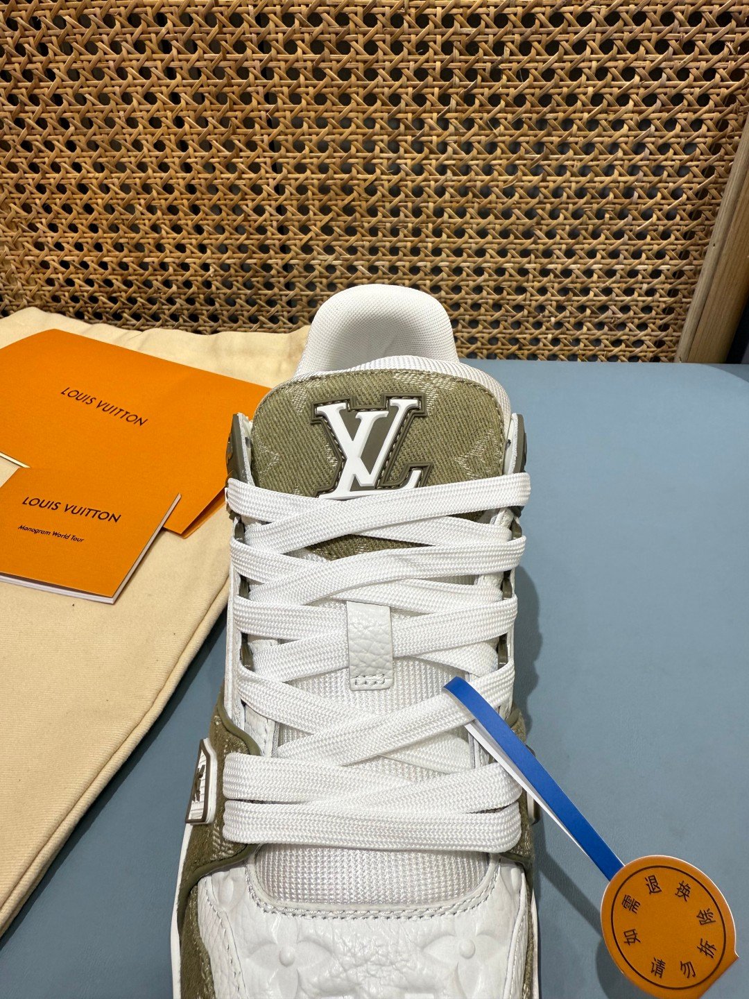 Sneakers Trainer Denim 'Kaki Denim' — vue 7