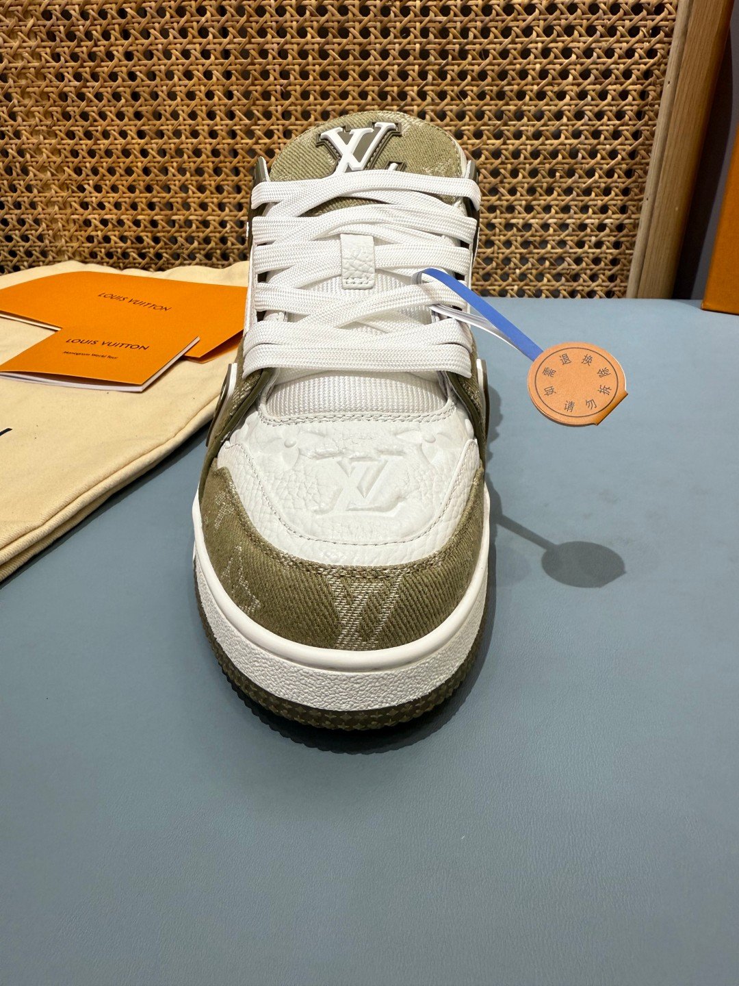 Sneakers Trainer Denim 'Kaki Denim' — vue 8
