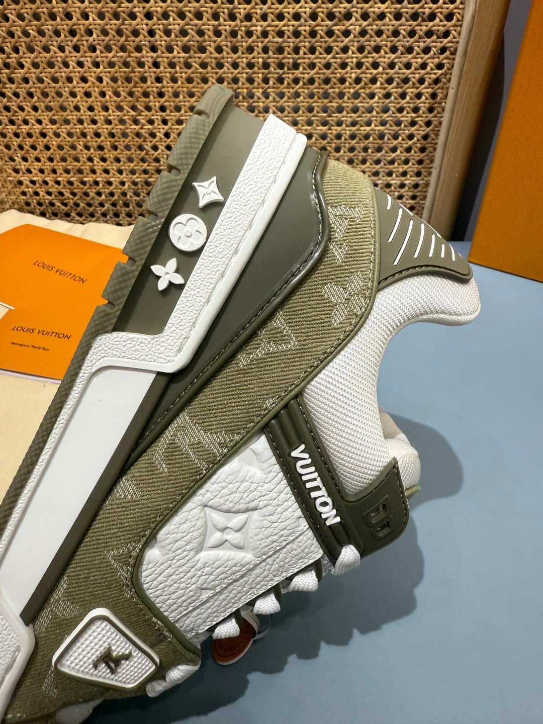 Sneakers Trainer Denim 'Kaki Denim' — vue 11