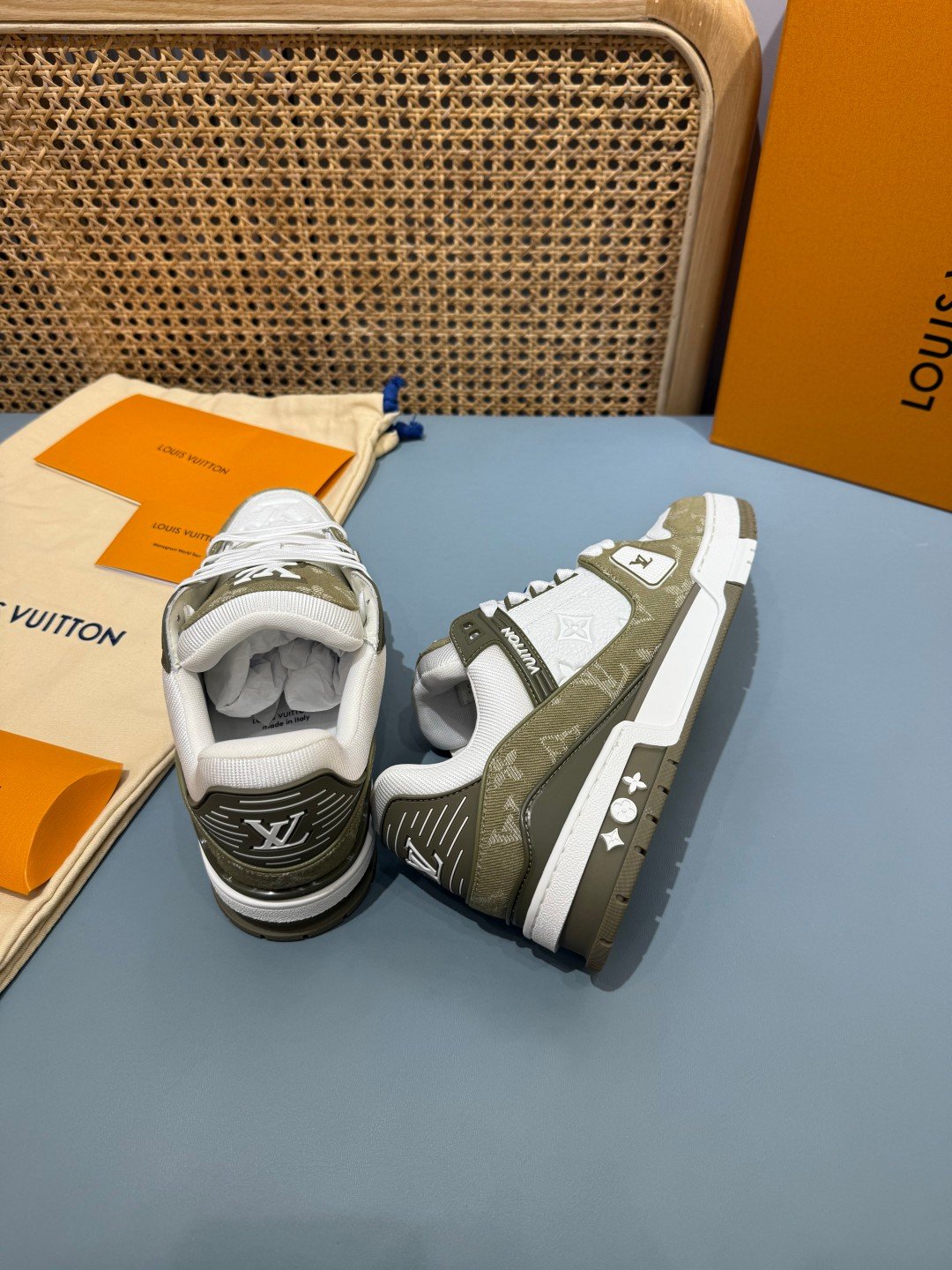 Sneakers Trainer Denim 'Kaki Denim' — vue 14
