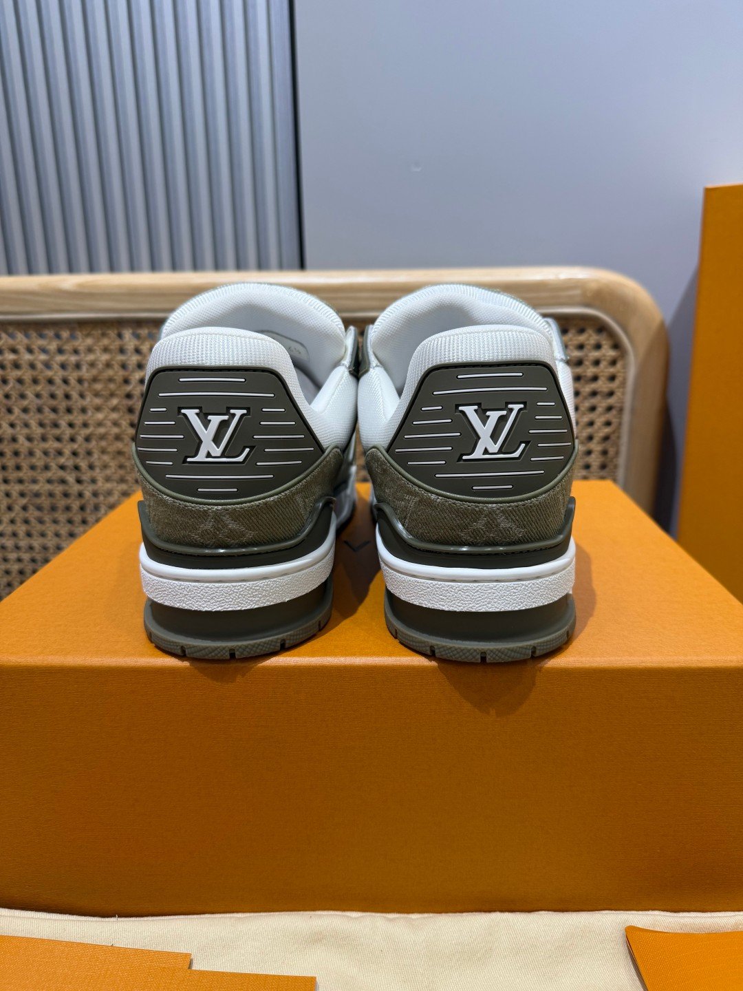 Sneakers Trainer Denim 'Kaki Denim' — vue 17