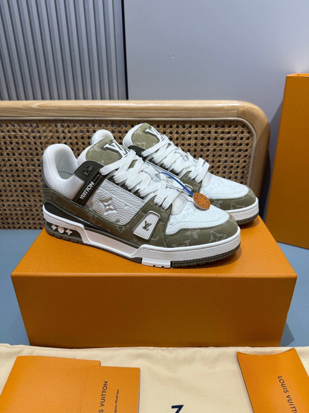 Sneakers Trainer Denim 'Kaki Denim' — vue 18
