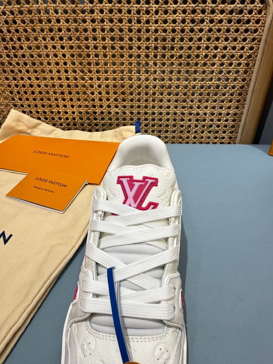Sneakers Trainer 'Blanc Rose Fuchsia' — vue 7
